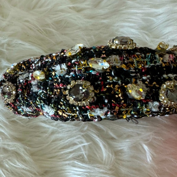 Top It Off Plaid Rhinestones Embellished Headband - Picture 10 of 11